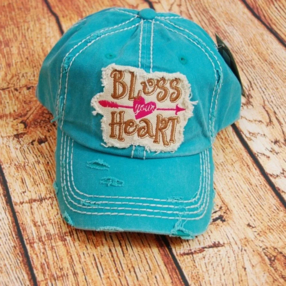 BLESS YOUR HEART‎ Vintage Distressed Look Cap